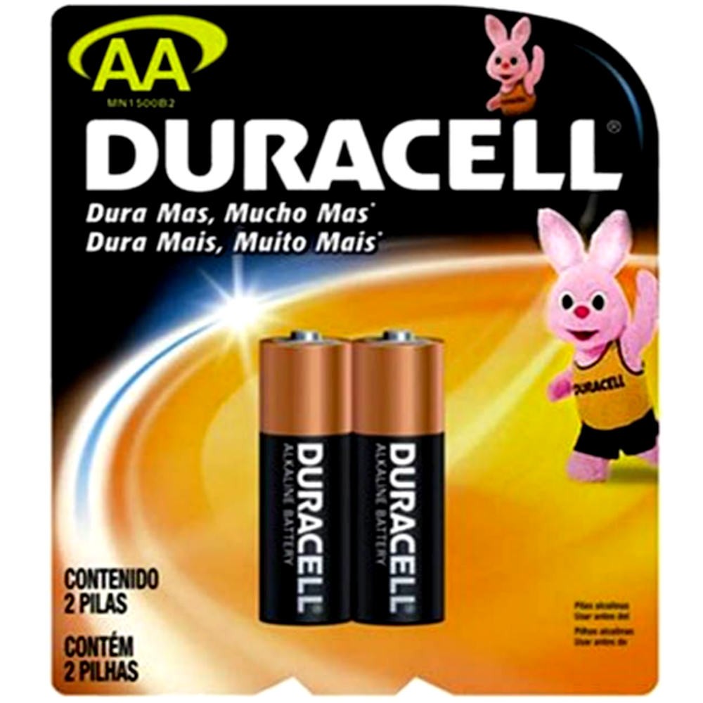 Pilha Duracell Alcalina AA C/2 unidades