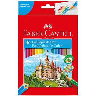 Lápis De Cor 36 Cores Ecolápis - Faber Castell