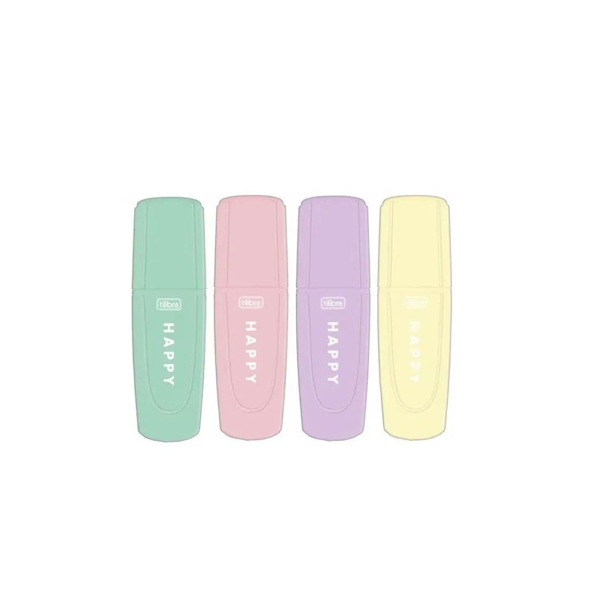 Caneta Marca Texto Tilibra Happy Pastel c/04