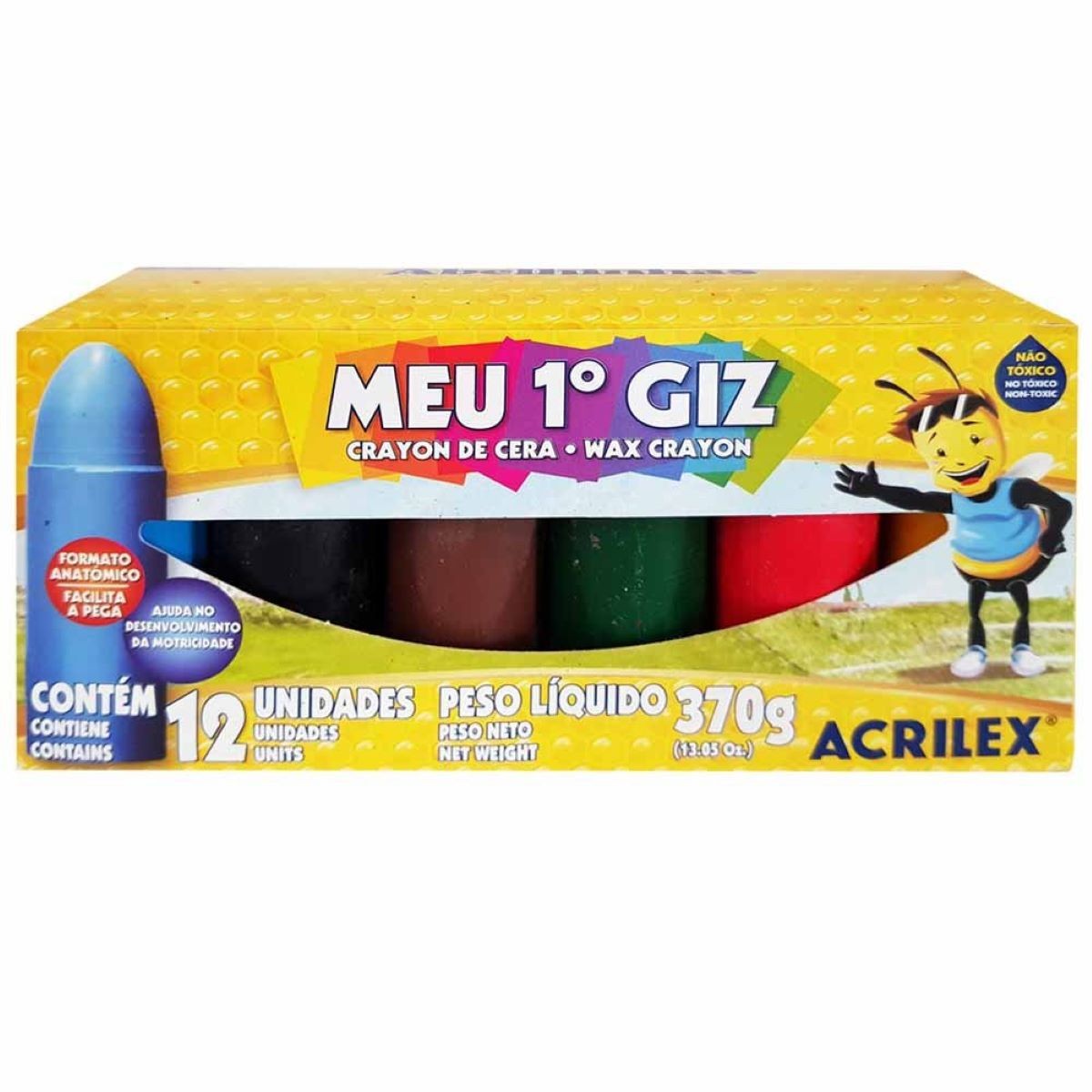 Giz de Cera Jumbo Meu primeiro Giz c/12