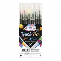 Caneta Brush Pen BRW c/06 cores