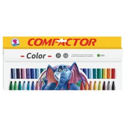 Caneta Hidrográfica 24 Cores - Compactor Color