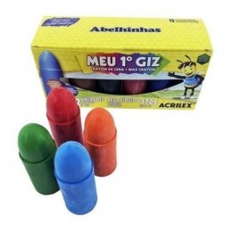 Giz de Cera Jumbo Meu primeiro Giz c/12