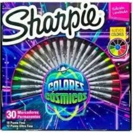 Marcador Pemanente Sharpie c/30 Colores Cosmicos 
