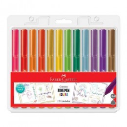 Caneta Fine Pen Color - 12 cores Feitas por Você
