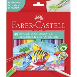Lápis de Cor Aquarelável c/48  Cores - Faber-Castell