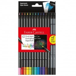 Lapis de Cor c/12 cores Faber-Castell Supersoft