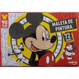 Maleta de Pintura Completa Mickey Mouse C/ 72 Ítens