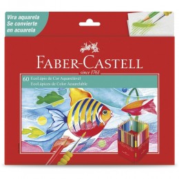 Lápis de Cor Aquarelável c/ 24 Cores - Faber-Castell