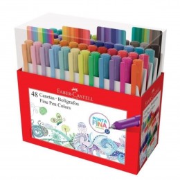Caneta Fine Pen C/48 cores Faber-Castell