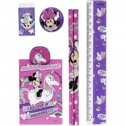 Porta Lapis Minnie Mouse com 10 itens