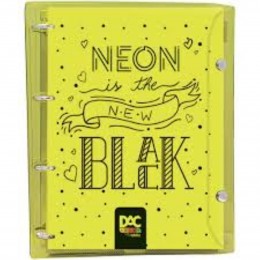 Caderno Argolado Dac Neon Amarelo Bubble 