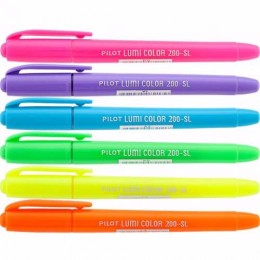 Kit Marca Texto Pilot C/12 cores - 6 neon e 6 pastel