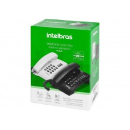 Telefone Fixo Pleno Com Fio Preto Intelbras