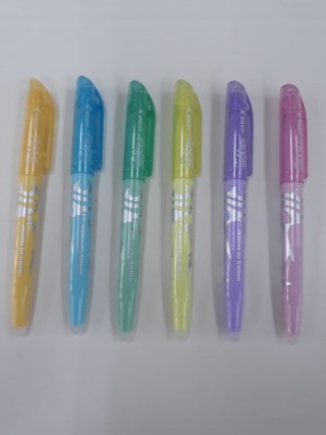 Caneta Marca Texto Pilot Apagavel Frixion Pastel c/06 cores