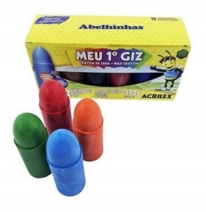Giz de Cera Jumbo Meu primeiro Giz c/12