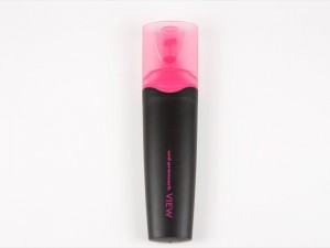 Caneta Marca Texto Promark View - Rosa