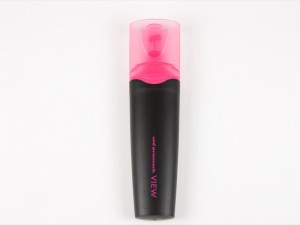 Caneta Marca Texto Promark View - Rosa